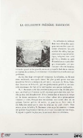 2. Pér. 23.1881: La collection Frédéric Hartmann