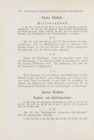 Vierter Abschnitt. Personenstand
