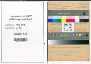 Entnazifizierung Karl Vom Brauck , geb. 04.05.1906 (Polizist)
