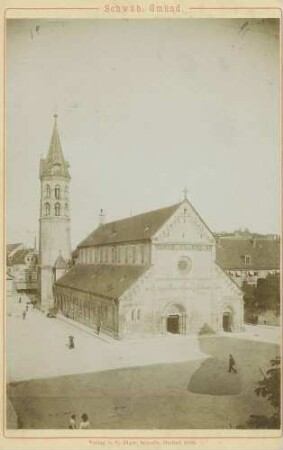 Ansicht der Johanneskirche von Westen, Schwäbisch Gmünd