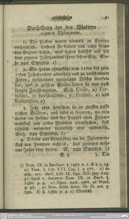 Darstellung der den Blattern eigenen Phänomene