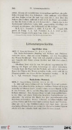 IV. Litteraturgeschichte