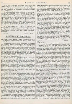 531-532 [Rezension] Blanchard, Pierre, Heiligkeit - heute?