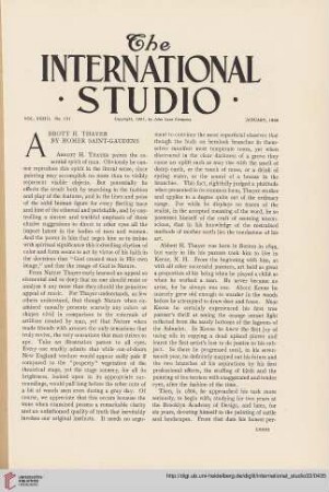 The International Studio (January, 1908)