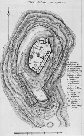Harzgerode (bei), Burg Anhalt im Harz, Lageplan