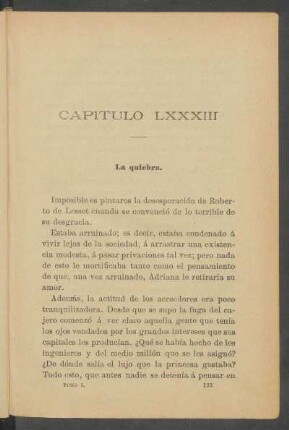 Capítulo LXXXIII - La quiebra.