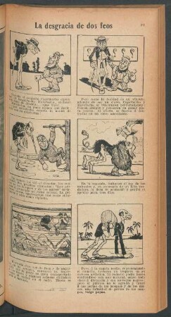 La desgracia de dos feos - [Cómic]