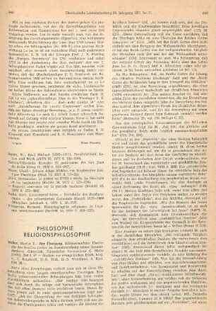 849-852 [Rezension] Miller, Marlin E., Der Uebergang