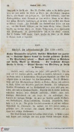 XXIV: Udalrich, der achtundzwanzigste Abt 1056-1075