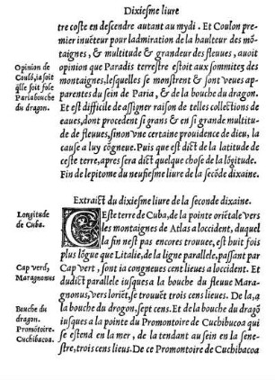 Extraict du dixiesme liure de la seconde dixaine.