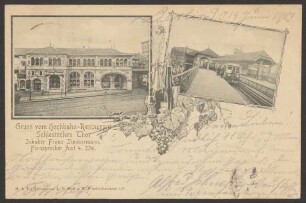 Ansichtskarte Hochbahn-Restaurant, Inhaber Franz Zimmermann, Schlesisches Tor [2/2]