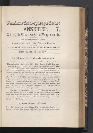 7. 31. Juli 1898