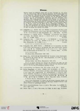 Wismar (Nr. 1319-1591)