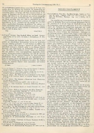 36-39 [Rezension] Conzelmann, Hans, Die Mitte der Zeit
