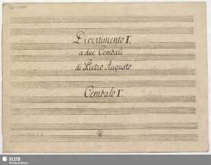 Divertimentos - Mus.3065-T-8 : cemb (2) : D