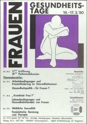 Frauen-Gesundheitstage des Hochschuldidaktisches Zentrum, Bereich Frauenstudien, Frauenforschung