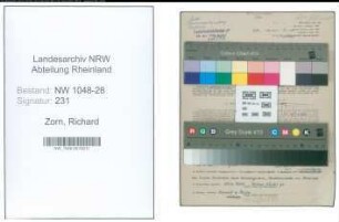 Entnazifizierung Richard Zorn , geb. 17.02.1886 (Fernmelder)