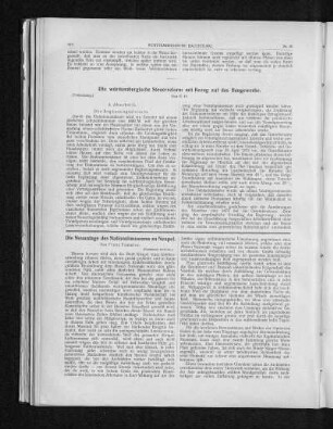 Die Neuanlage des Nationalmuseums zu Neapel