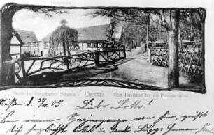 Triebischtal-Semmelsberg. Preiskermühle, Ansichtskarte um 1905, Repro (Stadtarchiv Meißen)