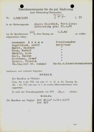 Oschwald, Eugen