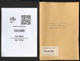 Vorlagen und Beschlüsse aus den Sitzungen der Regierung zu Bonn (Rapiaria)