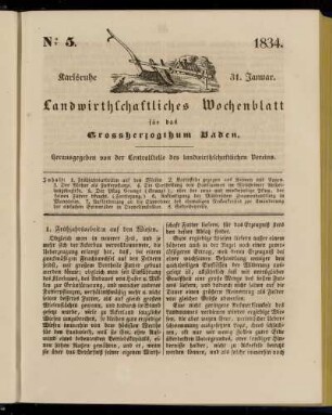 No 5. 31. Januar. 1834