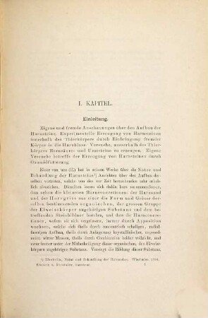 Über die experimentelle Erzeugung von Harnsteinen : von W. Ebstein und Arth. Nicolaier. Mit eingeheftetem Atlas enthaltend 6 Tafeln in Lichtdruck