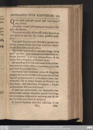[Informatio Vitae Auditorum.]