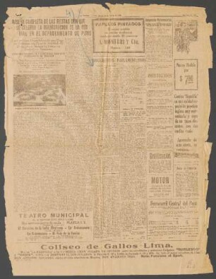 Documentos parlamentarios [Artículo de "La Prensa", Jueves 12 de Agosto de 1928]