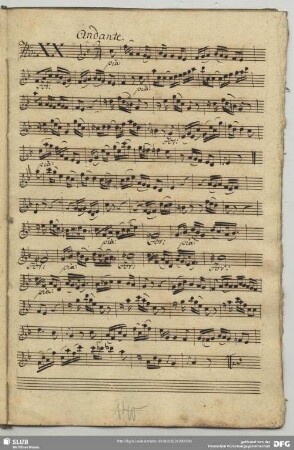 20. Anonymus, Andante, F-Dur