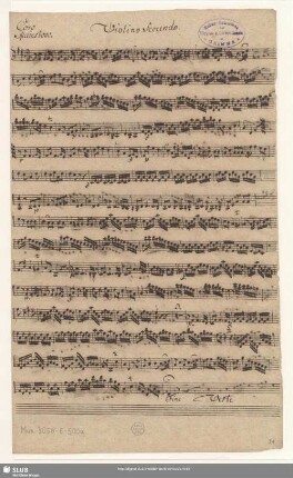 Violino Secundo.