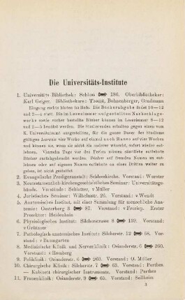 33-35, Die Universitäts-Institute