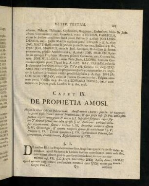 305-314, Hujus in libris Biblicis sedes ...; § I - II