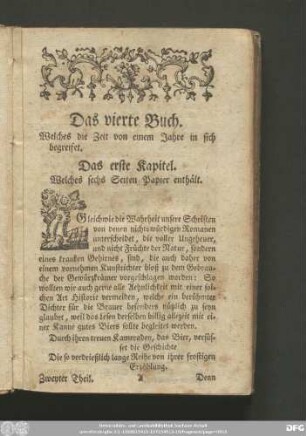 Das vierte Buch. Welches die Zeit von einem Jahre in sich begreifet.
