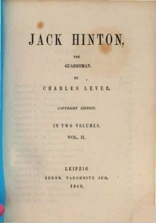 Jack Hinton, the guardsman, 2