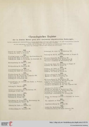 Chronologisches Register