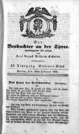 7. Stueck, 16. Februar 1852