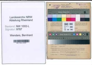 Entnazifizierung Bernhard Wenders , geb. 04.10.1887 (Gerichtsrat)
