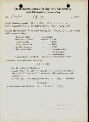 Seeger, Christian