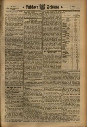 Zweite Ausgabe vom Freitag, den 30. September 1910.