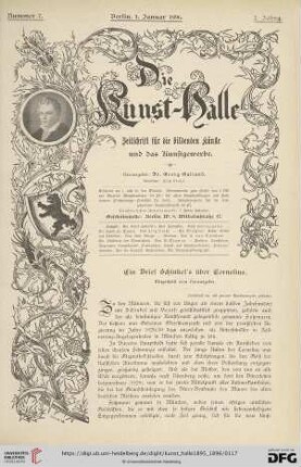 1: Ein Brief Schinkel's über Cornelius