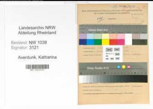 Entnazifizierung Katharina Averdunk , geb. 27.08.1897 (Lehrerin)
