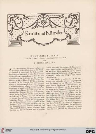 Deutsche Plastik auf der Jahrtausend-Ausstellung in Köln