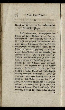 Cantharides. - Liquor terrae foliataetartari.