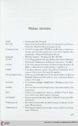 Wykaz skrótów