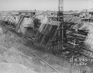 Saaleschleuse Calbe im Bau