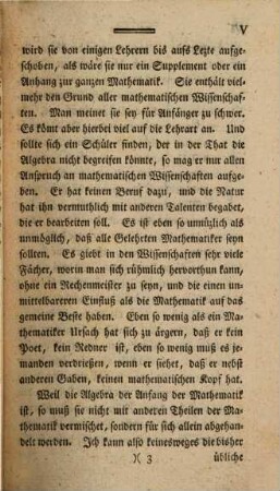 Der selbstlernende Algebrist, oder deutliche Anweisung zur ganzen Rechenkunst : worunter sowohl die Arithmetik und gemeine Algebra, als auch die Differenzial- und Integral-Rechnung begriffen ist, 1