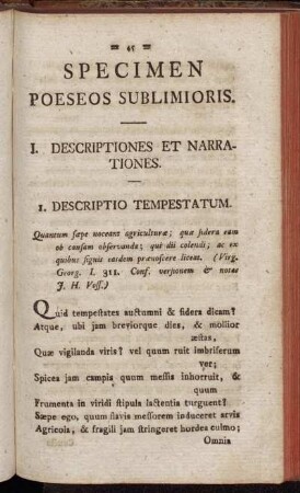 I. Descriptiones Et Narrationes
