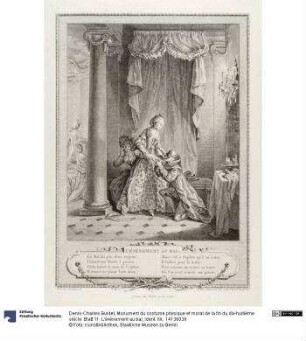 Monument du costume physique et moral de la fin du dix-huitième siècle: Blatt 11: L'événement au bal