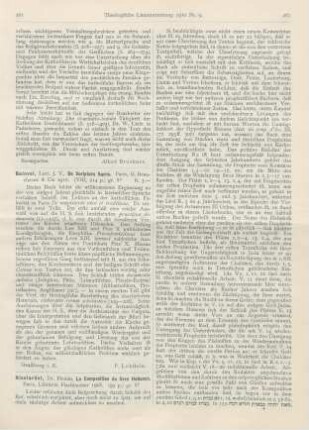 261-263 [Rezension] Nicolardot, Firmin, La Composition du livre Habacuc